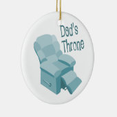 Papa's troon keramisch ornament (Rechts)