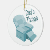 Papa's troon keramisch ornament (Links)
