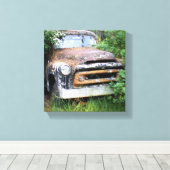 Papa's Truck Canvas Afdruk (Insitu (Houten vloer))