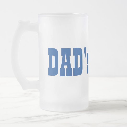 Papa's Vaderdag Verjaardag Frosted Glass Beer Mok (Links)