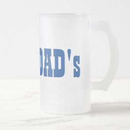 Papa's Vaderdag Verjaardag Frosted Glass Beer Mok