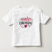 Papa's Valentijn schattige harten Kinder Shirts (Voorkant)