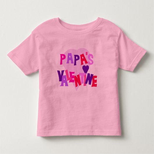 Papa's Valentijn Toddler T-shirt (Voorkant)