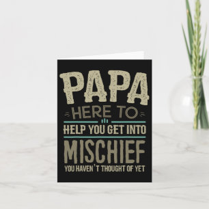 Papa's van kleinkinderen voor mannen Vaderdag Papa Kaart