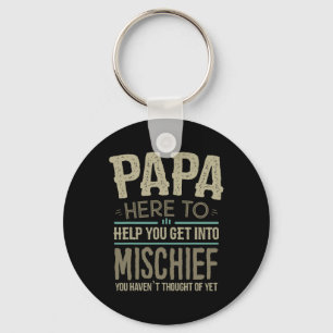 Papa's van kleinkinderen voor mannen Vaderdag Papa Sleutelhanger