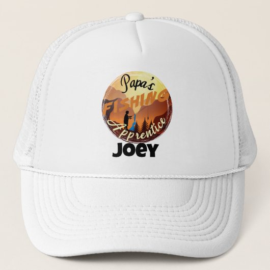 "Papa's Visleerling" met naam Trucker Pet (Voorkant)