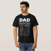 Papa's 'Voedingsfeiten' Label T-shirt (Voorkant volledig)