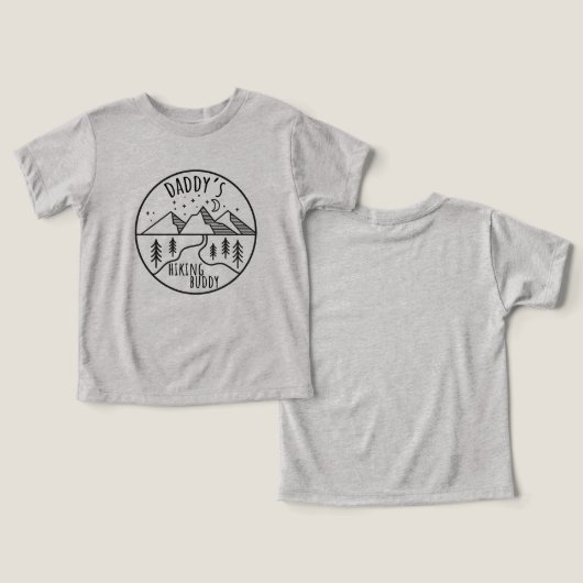 Papa's wandelmaatje kinder T-shirt (Ontwerp Voorkant & Achterkant)