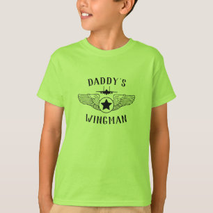 Papa's Wingman Strike Eagle en Wings Girls T-shirt