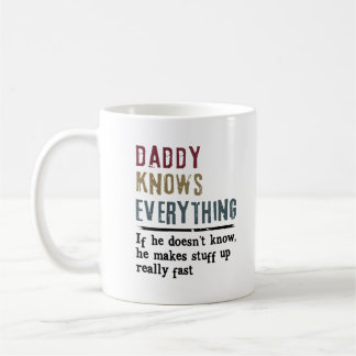 Papa's Wisdom-Mok met Sarcastic Quote en Doodle Koffiemok