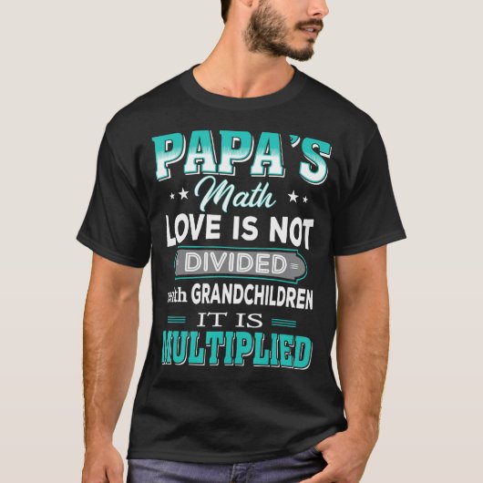 Papas Wiskunde Liefde T-shirt (Voorkant)