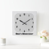 Papa's workshop vierkante klok (Huis)