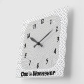Papa's workshop vierkante klok (Hoek)
