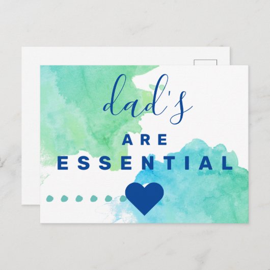 Papa's zijn essentieel briefkaart (Voorkant / Achterkant)