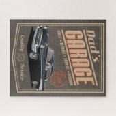 Papa's zwarte Chevy Garage uit 1957 Legpuzzel (Horizontaal)