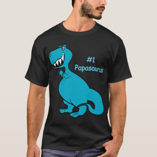 Papasaur Basic T-shirt - Donker
