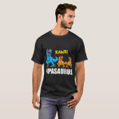 Papasaurus 2 Kinder Shirt Papa Dinosaur 2 Kinder S (Voorkant volledig)