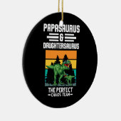 Papasaurus Daughtersaurus chaos team Dinosaur Keramisch Ornament (Rechts)