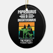 Papasaurus Daughtersaurus chaos team Dinosaur Keramisch Ornament (Links)