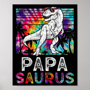 Papasaurus Dinosaur Papa Saurus Familie Matching T Poster