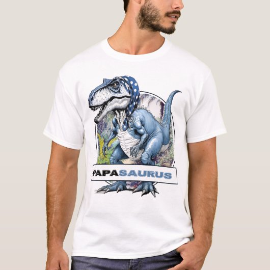 Papasaurus Dinosaur T-shirt (Voorkant)