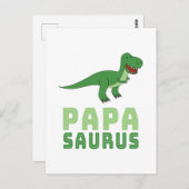 Papasaurus Dinosaur Tyrannosaurus Rex Vaderdag Briefkaart (Voorkant / Achterkant)