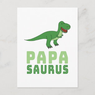 Papasaurus Dinosaur Tyrannosaurus Rex Vaderdag Briefkaart