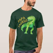 Papasaurus Dinosaurus Papa van de Verjaardags Jong T-shirt (Voorkant)