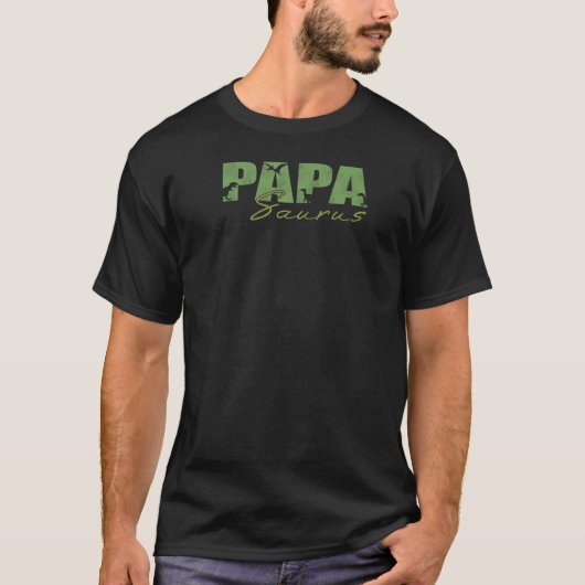 Papasaurus Dinosaurus Vaderdag cadeau van zoon T-shirt (Voorkant)