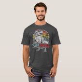 Papasaurus Funny T Rex Dinosaur Papa saurus T-shirt (Voorkant volledig)