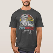 Papasaurus Funny T Rex Dinosaur Papa saurus T-shirt (Voorkant)