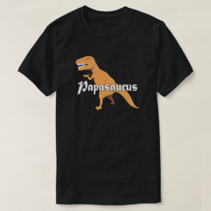 Papasaurus Pap Birthday Fathers Day T-shirt