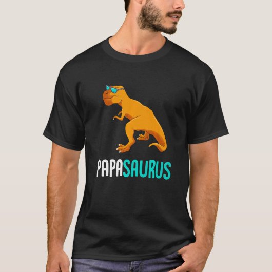 Papasaurus papa om te zijn t-shirt (Voorkant)