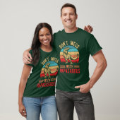 Papasaurus Retro T Rex Papa Saurus Mannen T-shirt (Unisex)