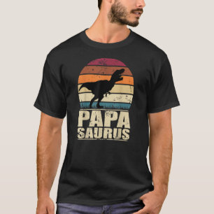 Papasaurus Rex Dino Papa Familie Papa Dinosaur T-shirt