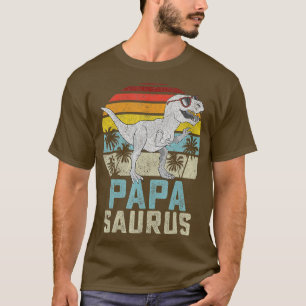 Papasaurus Rex Dinosaur Papa Saurus Family Matchi T-shirt
