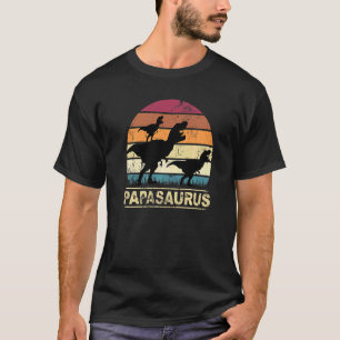 Papasaurus Rex Dinosaur Pyjama Dino Tweeling Vader T-shirt