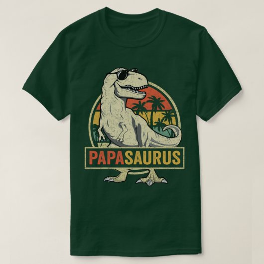 Papasaurus rex vader dinosaurus familie Dino papa  T-shirt (Design voorkant)
