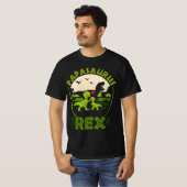 Papasaurus Rex Vaderdag Birthday Funny Cool T-shirt (Voorkant volledig)
