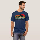 Papasaurus T Rex Dinosaur Familie in overeenstemm T-shirt (Voorkant volledig)