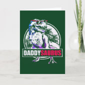 PapaSaurus T-rex Dinosaur Funny Fathers Day Kaart (Voorkant)