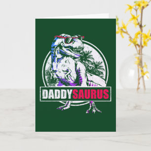 PapaSaurus T-rex Dinosaur Funny Fathers Day Kaart