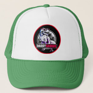 PapaSaurus T-rex Dinosaur Funny Fathers Day Trucker Pet