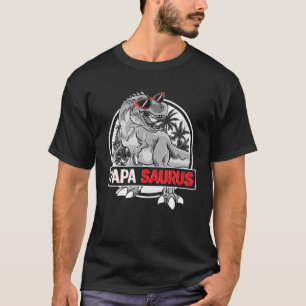 Papasaurus T Rex Dinosaur Funny Papa Saurus T-shirt