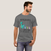 Papasaurus T Rex Dinosaur Pap Familie die Fath aan T-shirt (Voorkant volledig)