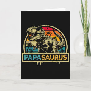 Papasaurus T Rex Dinosaur Papa Saurus Familie Matc Kaart