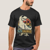 Papasaurus T Rex Dinosaur Papa Saurus T-shirt (Voorkant)