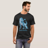 PapaSaurus T-Rex en Baby Boy Dinosaurs T-shirt (Voorkant volledig)