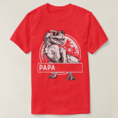 Papasaurus T rex Papa Saurus Dinosaur Mannen Pap D T-shirt (Design voorkant)