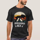 Papasaurus TRex Papa Saurus Dinosaur Papa T-shirt (Voorkant)